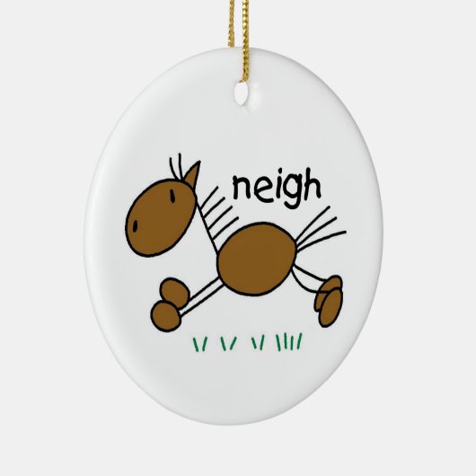 スティックフィギュアTシャツとギフト セラミックオーナメント (右)