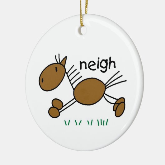 スティックフィギュアTシャツとギフト セラミックオーナメント (左)