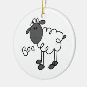 スティックフィギュアTシャツとギフト セラミックオーナメント (左)