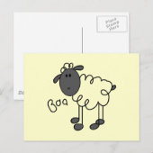 スティックフィギュアTシャツとギフト ポストカード (正面/裏面)