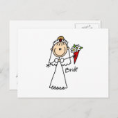 スティックフィギュアTシャツとギフト ポストカード (正面/裏面)