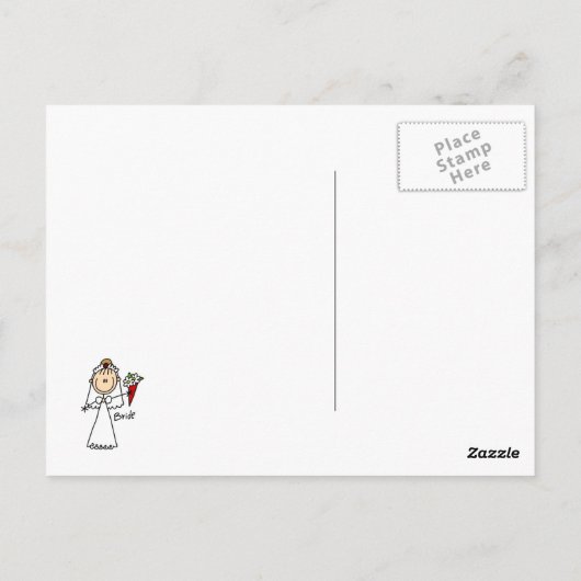 スティックフィギュアTシャツとギフト ポストカード (裏面)