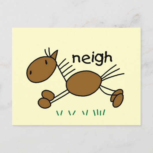 スティックフィギュアTシャツとギフト ポストカード (正面)