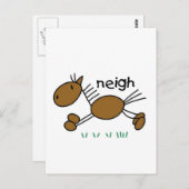 スティックフィギュアTシャツとギフト ポストカード (正面/裏面)