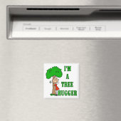 スティックフィギュアTree Hugger Tシャツとギフト マグネット (インサイチュ (食洗機))