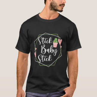スティックベビーおもしろいスティックIvf転送日Ivfカップル Tシャツ