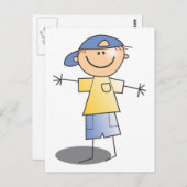 スティックボーイ~ブルーボールキャップ ポストカード (正面/裏面)