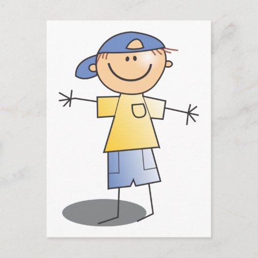 スティックボーイ~ブルーボールキャップ ポストカード (正面)