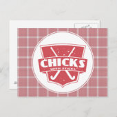 スティックポストカード付きフィールドホッケーチックス ポストカード (正面/裏面)