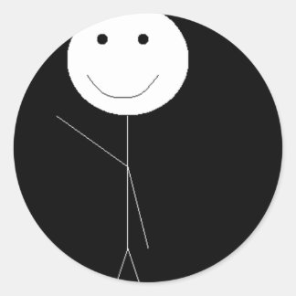 スティックマンなびく ラウンドシール