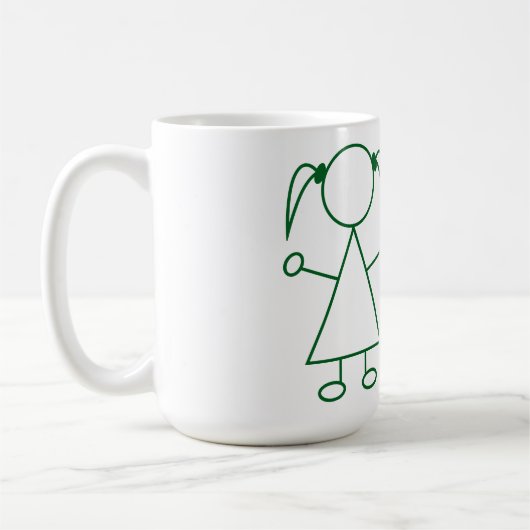 スティックマンキッズマグ コーヒーマグカップ (左)
