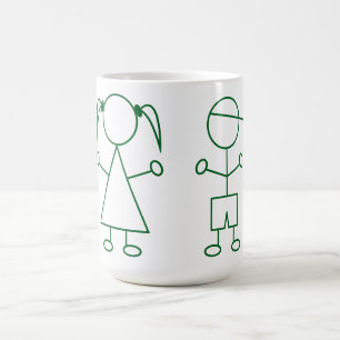 スティックマンキッズマグ コーヒーマグカップ