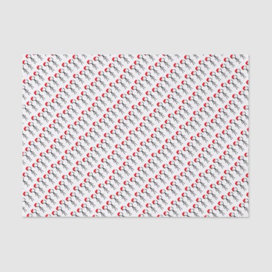 スティックマンサンタティッシュペーパー 薄葉紙 (正面)