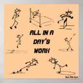 スティックマントラックとフィールド"All in a Day's Work" ポスター (正面)