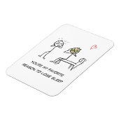 スティックマンユーモア引用文フェイシャルおもしろいバレンタインデー マグネット (左側)