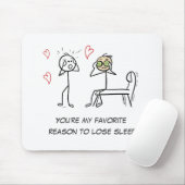 スティックマンユーモア引用文ロマンおもしろいムバレンタインデー マウスパッド (マウス)