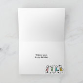 スティックマン誕生日パーティー カード (内部)