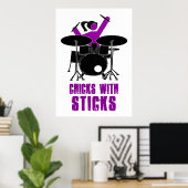 スティック付きチックス ポスター (ホームオフィス)