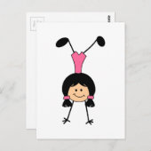 スティック体操選手 ポストカード (正面/裏面)