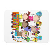 スティック図キッズ100日 頭が切れる マグネット (横)