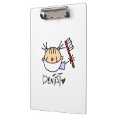 スティック図メス歯医者クリップボード クリップボード (左)