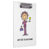 スティック図形ナースクリップボード クリップボード (右)