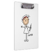 スティック図形ナースクリップボード クリップボード (右)