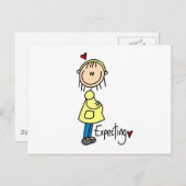 スティック図形期待ベビー ポストカード (正面/裏面)