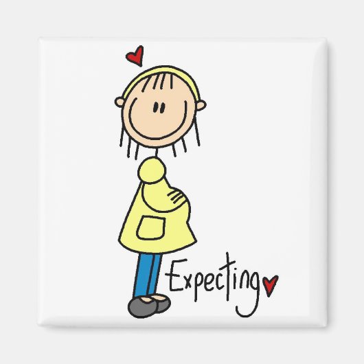 スティック図形期待ベビー マグネット (正面)