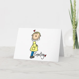 スティック図形期待ベビー 案内状