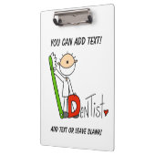 スティック図Dは歯医者のクリップボード用 クリップボード (左)