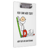 スティック図Dは歯医者のクリップボード用 クリップボード (右)