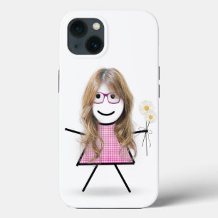 スティック女の子とデイジー iPhone 13ケース
