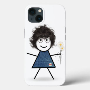 スティック女の子とデイジー iPhone 13ケース