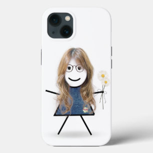 スティック女の子とデイジー iPhone 13ケース