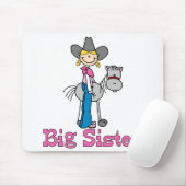 スティック女性のカーボーイビッグシスター マウスパッド (マウス)