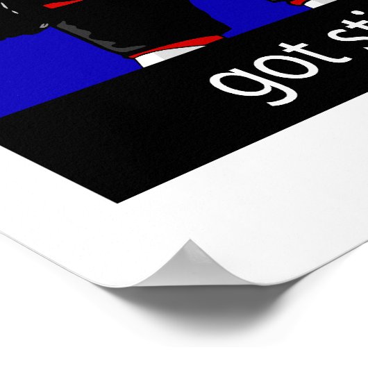 スティック得 – アイスホッケープレーヤー ポスター (角)