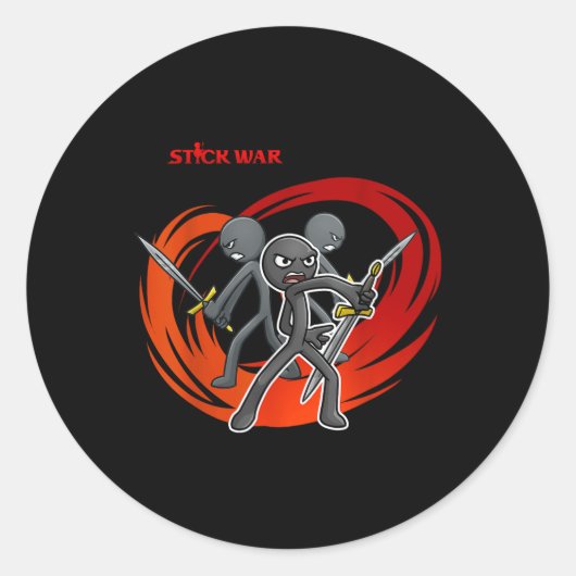 スティック戦争 – 剣の怒 ラウンドシール (正面)