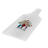 スティック数字の期待の両親の女の子 カッティングボード (角)