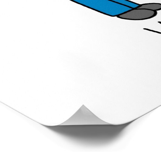 スティック数字の期待の両親の女の子 ポスター (角)