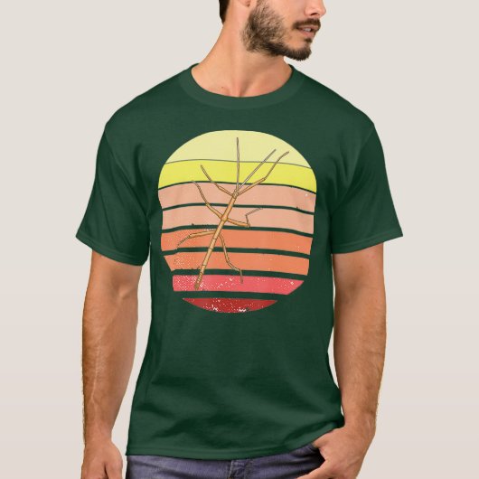 スティック昆虫刺し Tシャツ (正面)