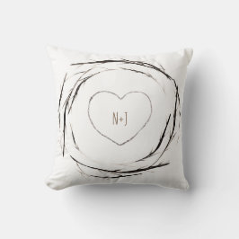 スティック素朴トウィグスブランチリースカントリーシック クッション