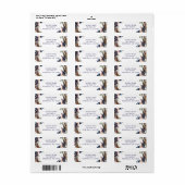 スティック素朴フローラリースモダンブライダルシャワー ラベル (フルシート)