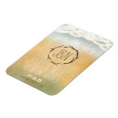 スティック素朴&ストリングライトマグネット日付を保存 マグネット (左側)