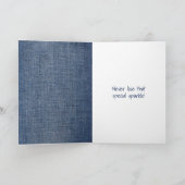 スティック誕生日ガールとバルーン カード (内部)