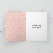 スティック誕生日ガールとバルーン カード (内部)