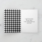 スティック誕生日ガールと赤いバルーン カード (内部)