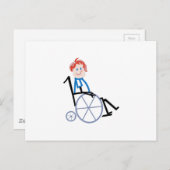 スティック車いす子 ポストカード (正面/裏面)