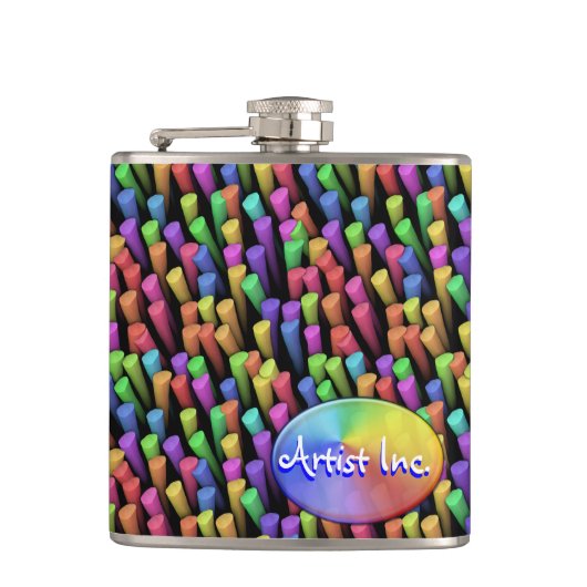 スティック1包まれたフラスコ フラスク (正面)