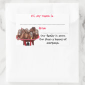 スティック・オン・ネーム・バッジ(懇親会) 長方形シール (バッグ)